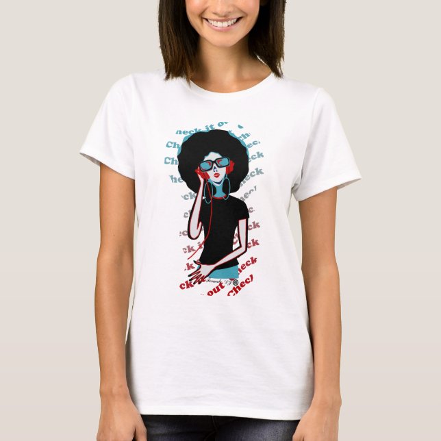 T-shirt Le DJ féminin (Devant)