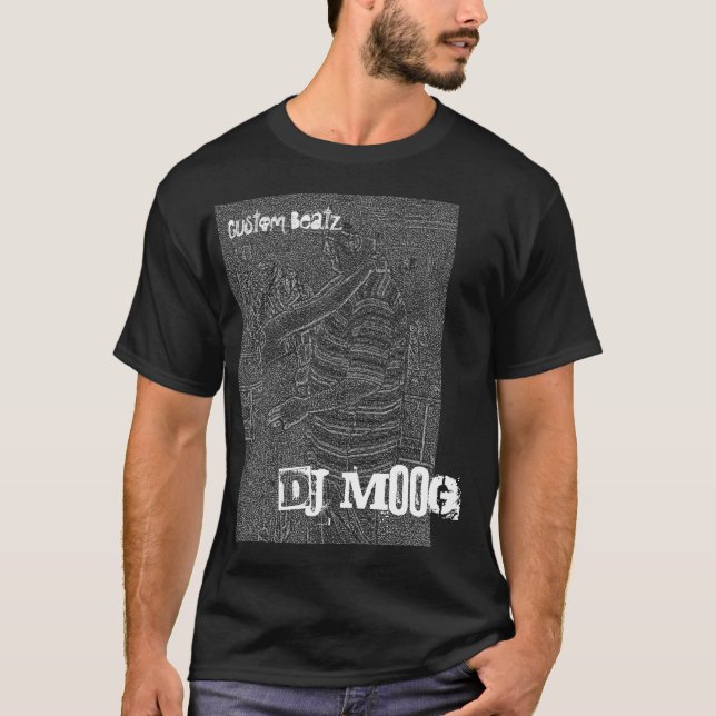 T-shirt Le DJ MOoG, pièce en t faite sur commande de Beatz (Devant)