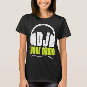 T-shirt Le DJ personnalisé toute musique nommée DJ de