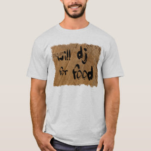 T-shirt le DJ pour la nourriture