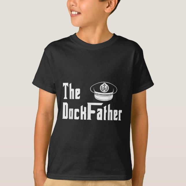 T-shirt Le Dock Père Capitaine Du Bateau Papa Founny Fath (Devant)