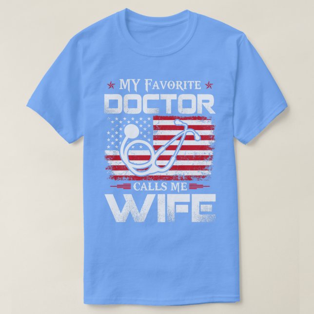 T-shirt Le Docteur Favori M'Appelle Femme Docteur Cadeau D (Design devant)