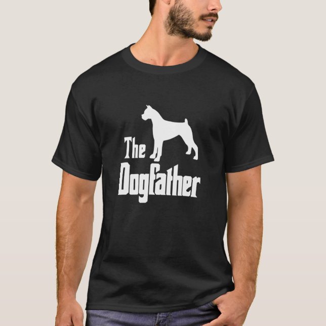 T-shirt Le Dogfather - Drôle cadeau chien, Drôle chien box (Devant)