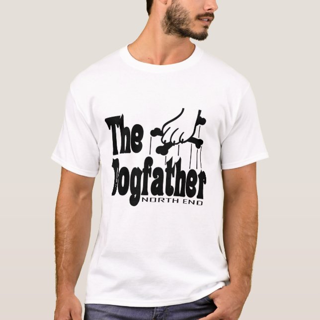 T-shirt Le Dogfather Funny mignon chien père père père pro (Devant)