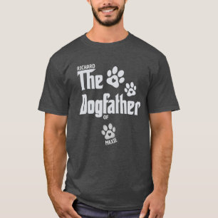 T-shirt Le Dogfather Pet Lover Propriétaire Chien Papa Don