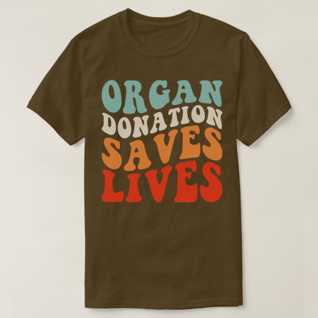 T-shirt Le don d'organes sauve des vies (Design devant)
