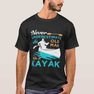 T-shirt Le Don Mens Kayak Lover Ne Sous-Estime Jamais Un V