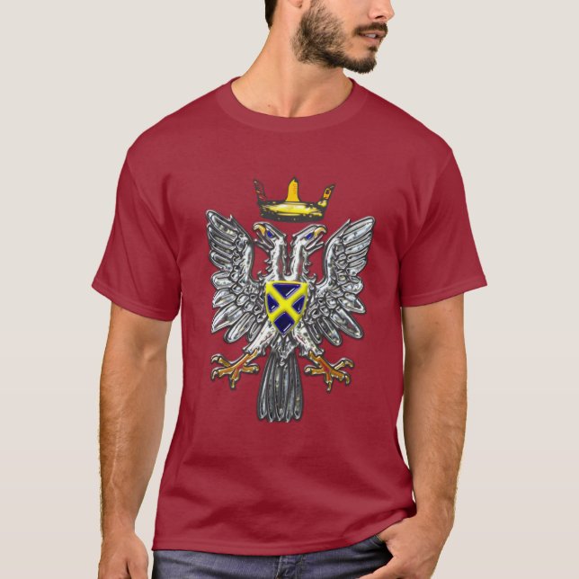 T-shirt Le double a dirigé Eagle - Leofric de Mercia (Devant)
