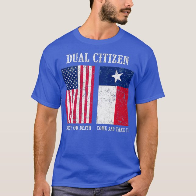 T-shirt Le double citoyen des États-Unis et la Teas Pride (Devant)