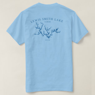 T-shirt Le double de carte de l'Alabama de lac lewis Smith