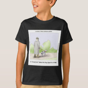 T-shirt Le Dr Rorschach Emmène le Chien Spot Se Promener,