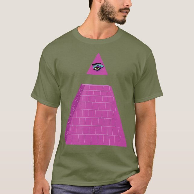 T-shirt Le Drag Illuminati Conspiration - Drôle Glissant L (Devant)