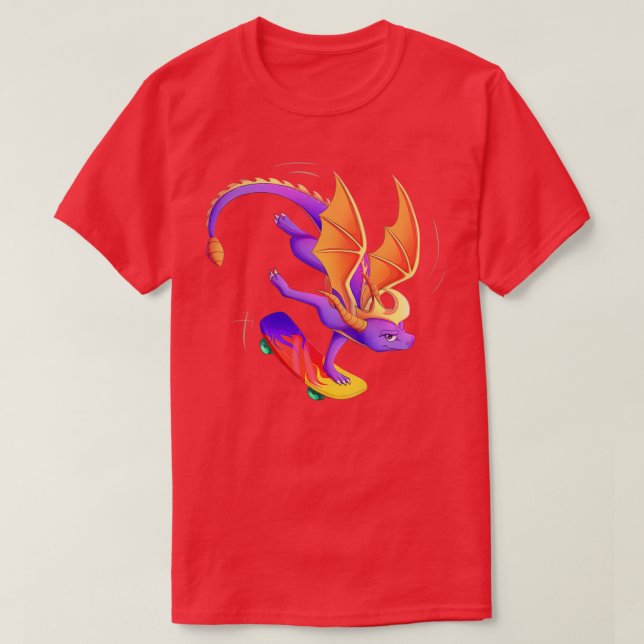 T-shirt Le Dragon de Skateboard (Design devant)