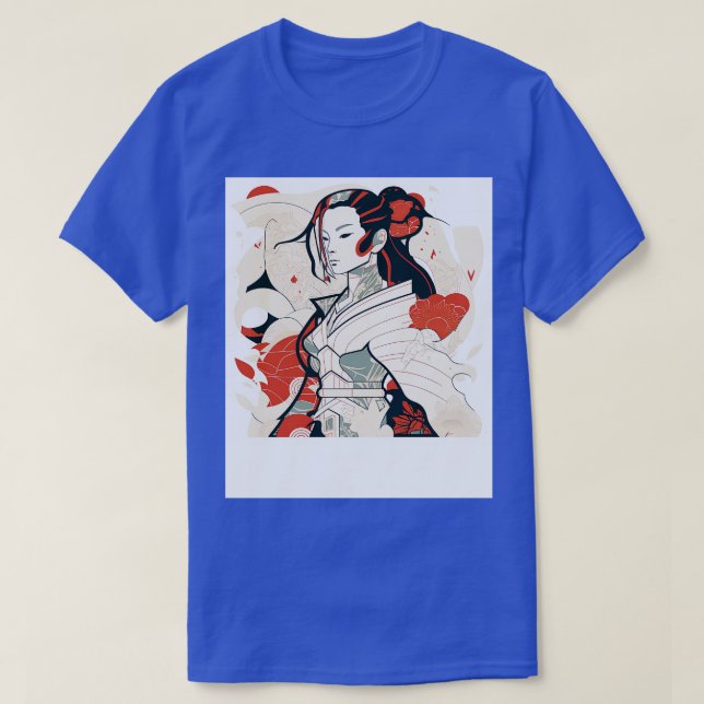 T-shirt Le dragon et la fille (Design devant)