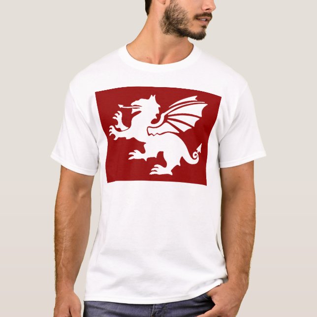 T-shirt Le dragon rouge (Devant)