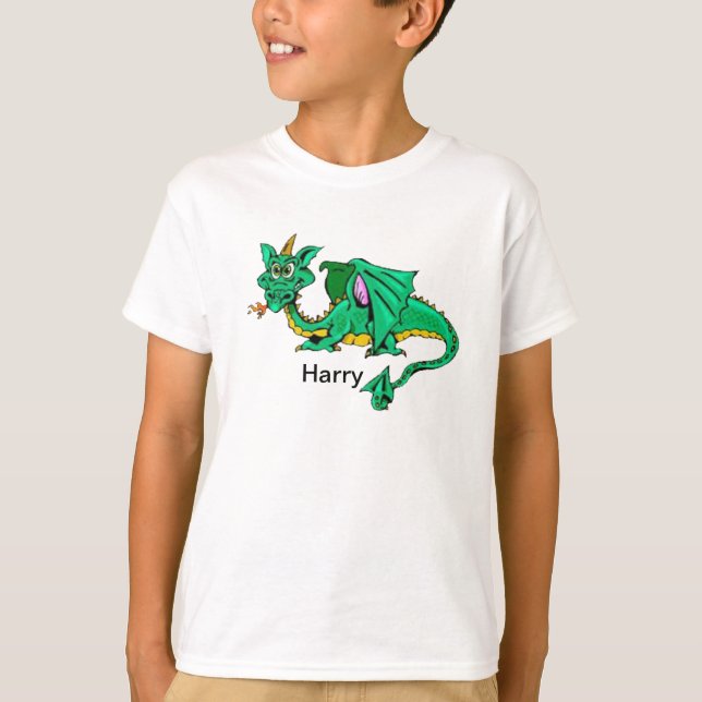 T-SHIRT LE DRAGON VERT BADINE LE TEE - SHIRT (Devant)