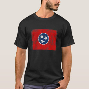 T-shirt Le Drapeau Américain Citoyen L'Amérique Distressé