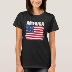 T-shirt Le drapeau américain en détresse
