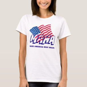 T-shirt Le drapeau américain MAHA RENDENT l'AMÉRIQUE