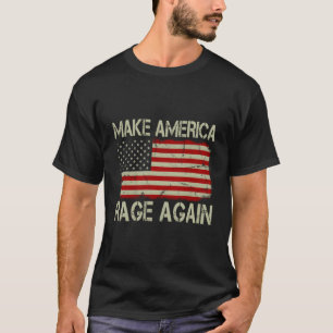 T-shirt Le drapeau américain vintage fait à nouveau rage d