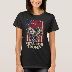 T-shirt Le Drapeau Américain vit un problème Trump 2024