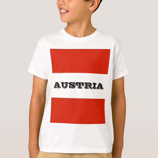 T-shirt Le drapeau autrichien (Devant)