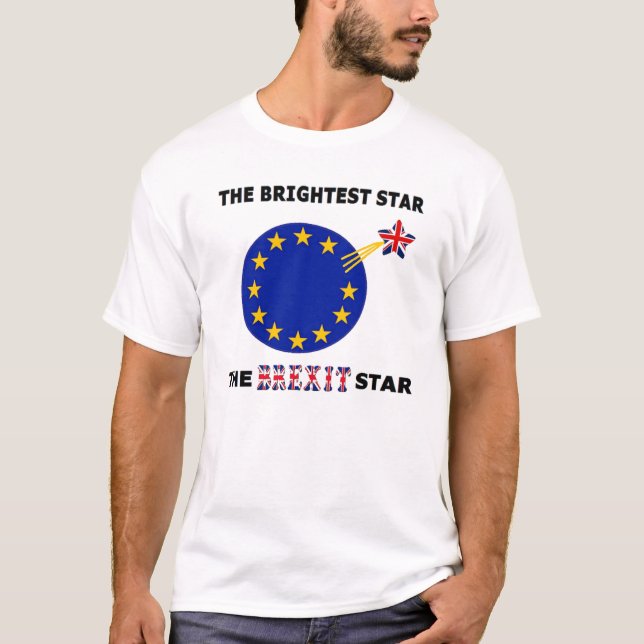 T-Shirt Le Drapeau Britannique Brexit Star (Devant)