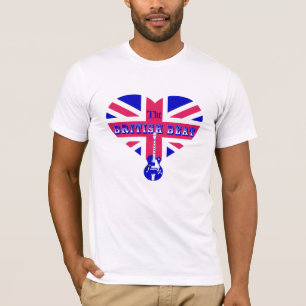 T-shirt Le drapeau britannique Coeur & Guitare