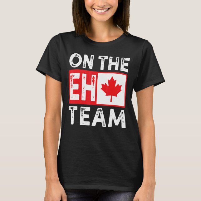 T-shirt Le drapeau canadien de la Feuille d'érable de l'Éq (Devant)