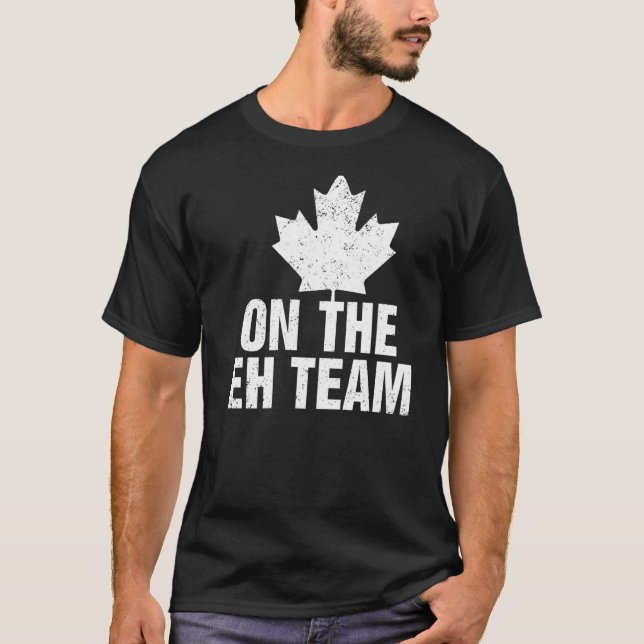 T-shirt Le drapeau canadien de la Feuille d'érable de l'Éq (Devant)