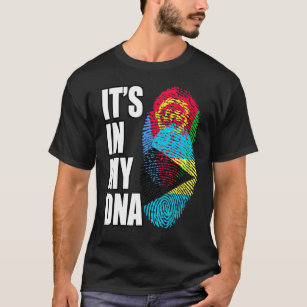 T-shirt Le Drapeau D'ADN Bahaméen Et Erythréen Mélange Le 