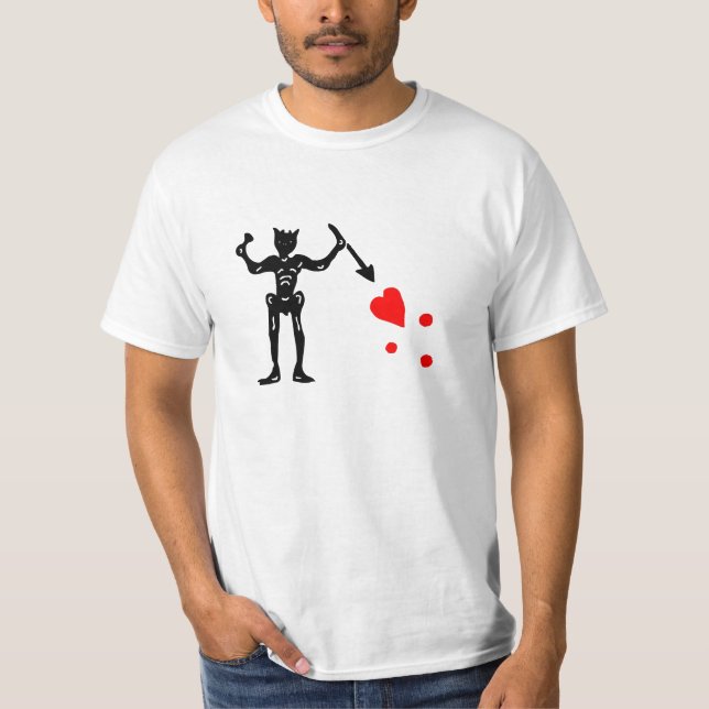 T-shirt Le drapeau de Blackbeard (Devant)