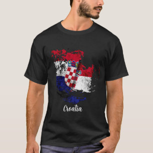 T-shirt le drapeau de la Croatie