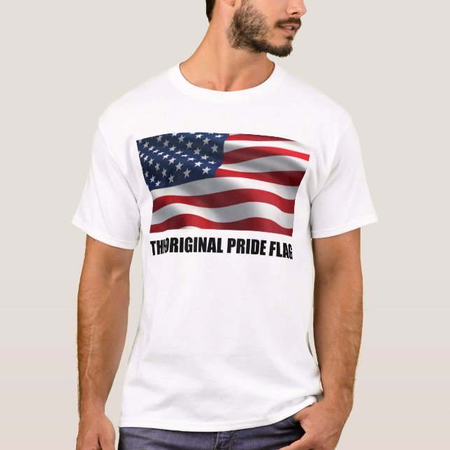 T-shirt Le drapeau de la fierté (Devant)