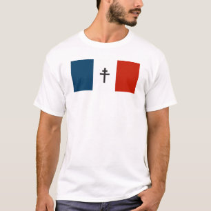 T-shirt Le drapeau de la résistance française Symbole de l