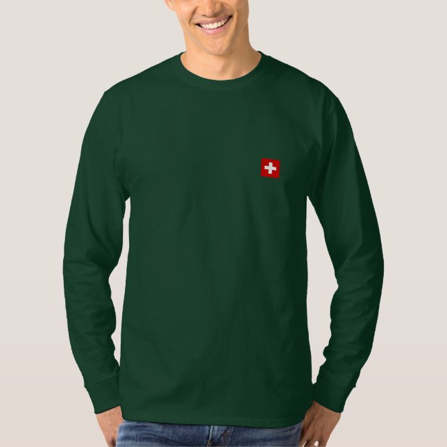 T-shirt Le drapeau de la Suisse (Devant)