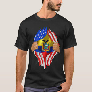 T-shirt Le drapeau de l'Equateur de l'Héritage Equatorien 