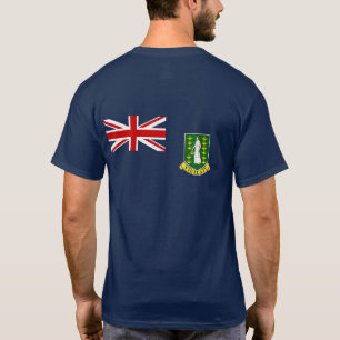 T-shirt Le drapeau des Îles Vierges britanniques