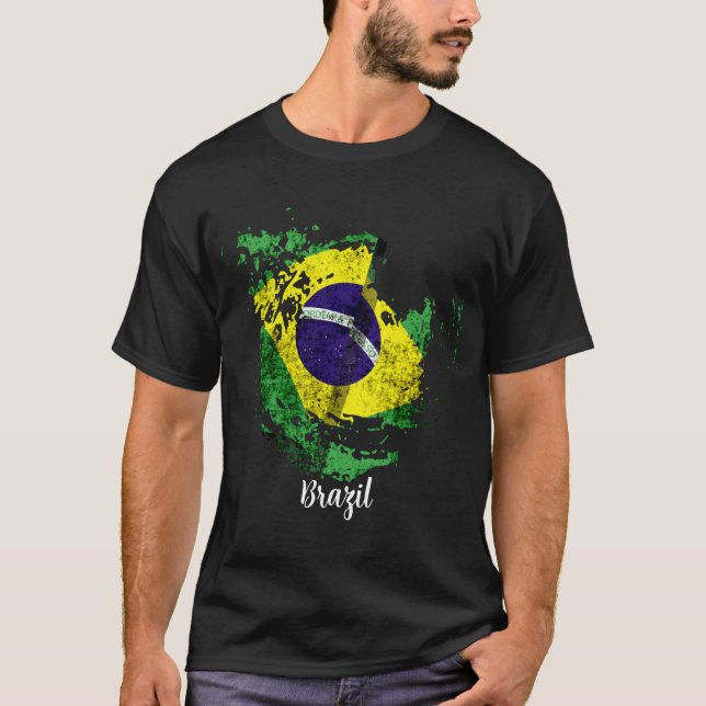 T-shirt le drapeau du Brésil (Devant)