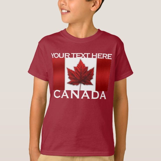 T-shirt Le drapeau du Canada Sweatshirt de l'enfant Chemis (Devant)