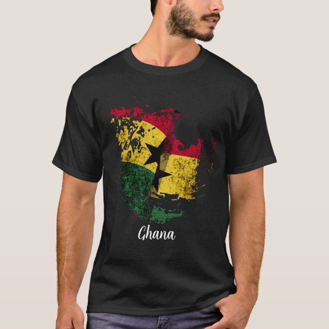 T-shirt le drapeau du Ghana (Devant)