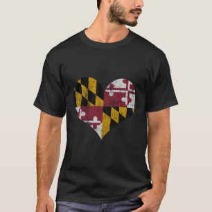 T-shirt Le Drapeau Du Maryland