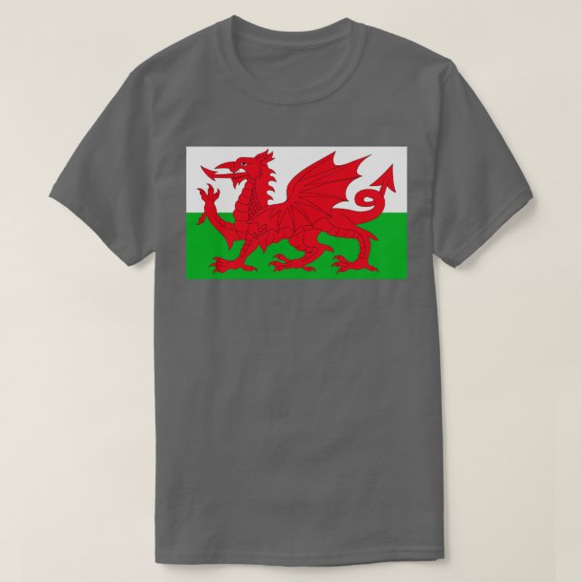 T-shirt Le drapeau du Pays de Galles (Design devant)
