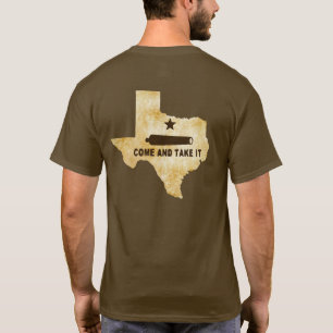 T-shirt Le drapeau emblème de Come and Take It au Texas