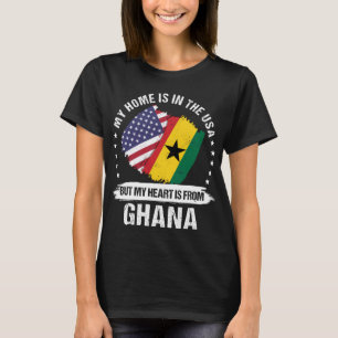 T-shirt Le drapeau ghanéen du patriote américain