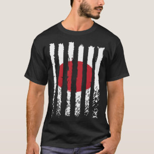 T-shirt Le drapeau japonais aime les Japonais fiers BACKPR