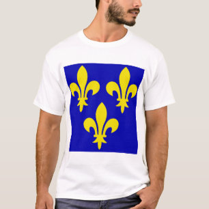 T-shirt Le drapeau médiéval de la France