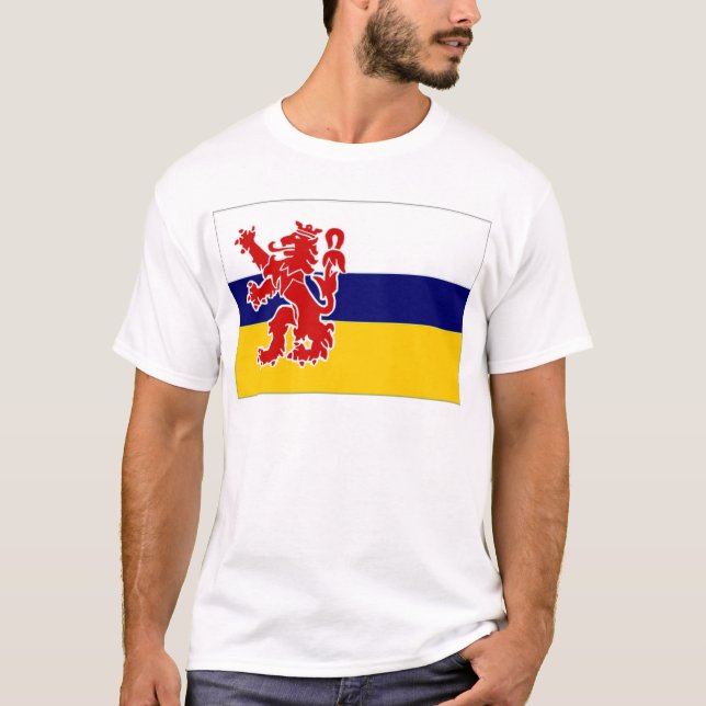 T-shirt Le drapeau néerlandais de Limbourg (Devant)