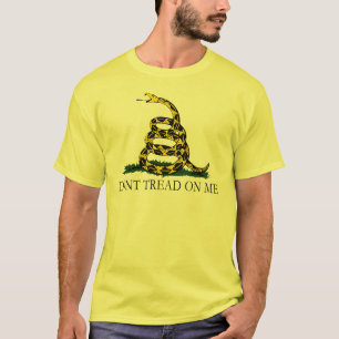 T-shirt Le drapeau noir et jaune de Gadsden, ne marchent
