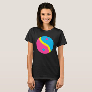 T-shirt Le drapeau Pansexual de fierté de LGBT colore Yin